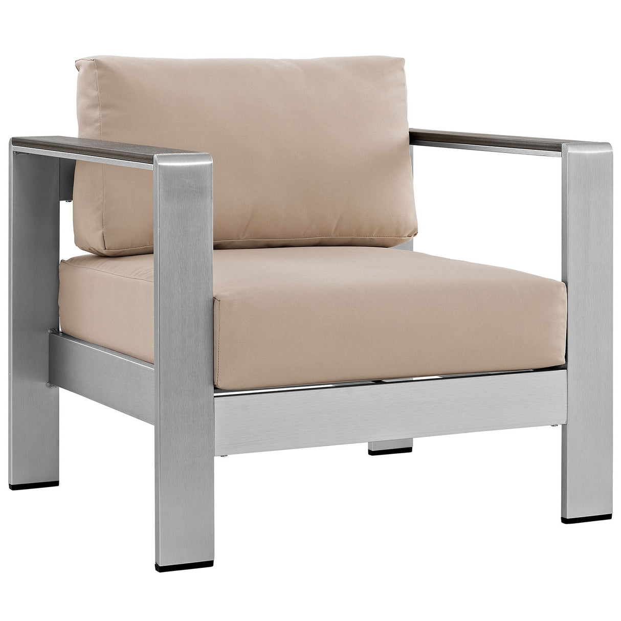 6-Piece Aluminum Outdoor Sectional Sofa Set for Patio, Garden and Poolside Seating