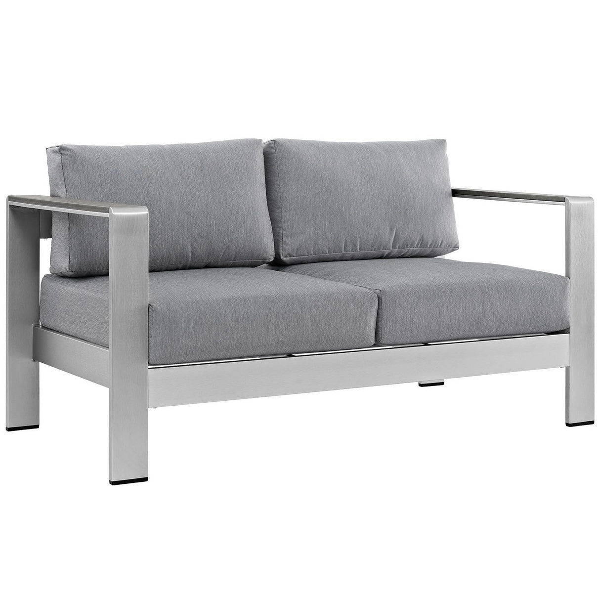 6-Piece Aluminum Outdoor Sectional Sofa Set for Patio, Garden and Poolside Seating