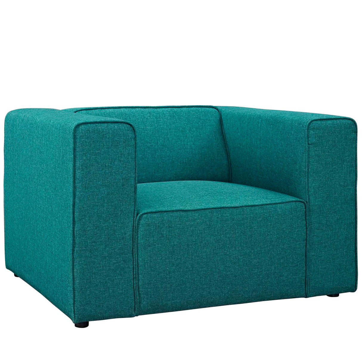 46 Inch Modular Upholstered Fabric Armchair