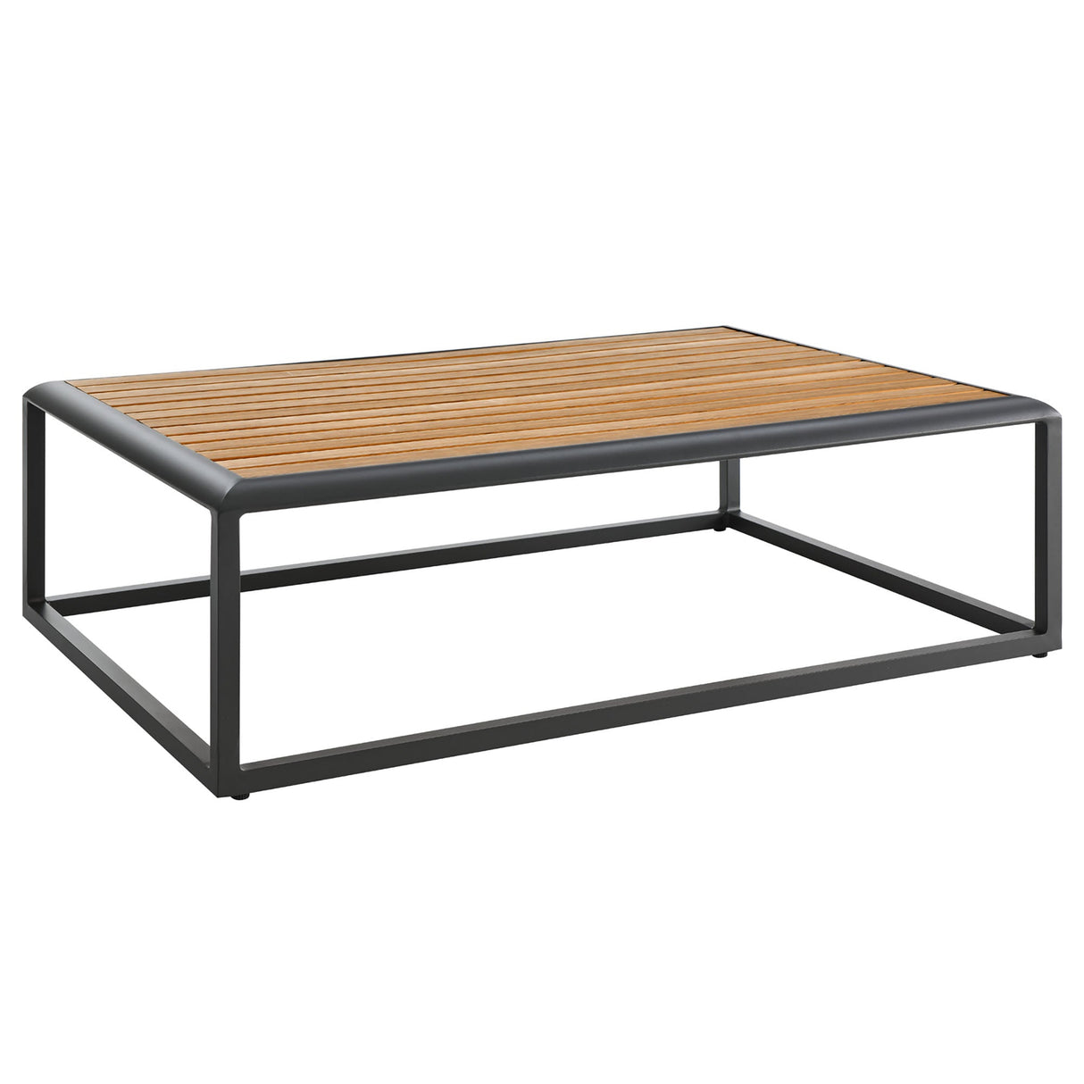 Outdoor Patio Aluminum Coffee Table for Garden, Deck and Backyard Seating Areas