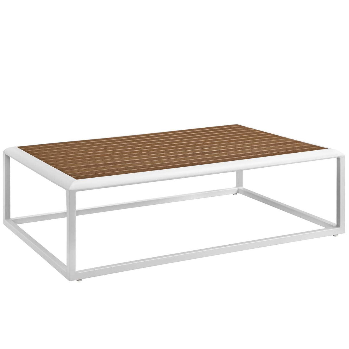 Outdoor Patio Aluminum Coffee Table for Garden, Deck and Backyard Seating Areas