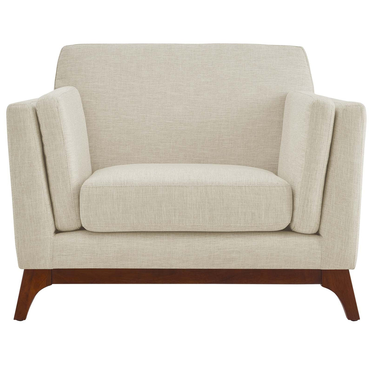 35 Inch Upholstered Fabric Armchair