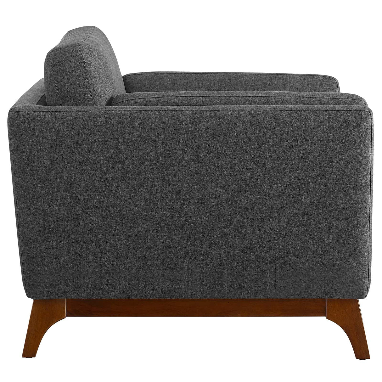 35 Inch Upholstered Fabric Armchair