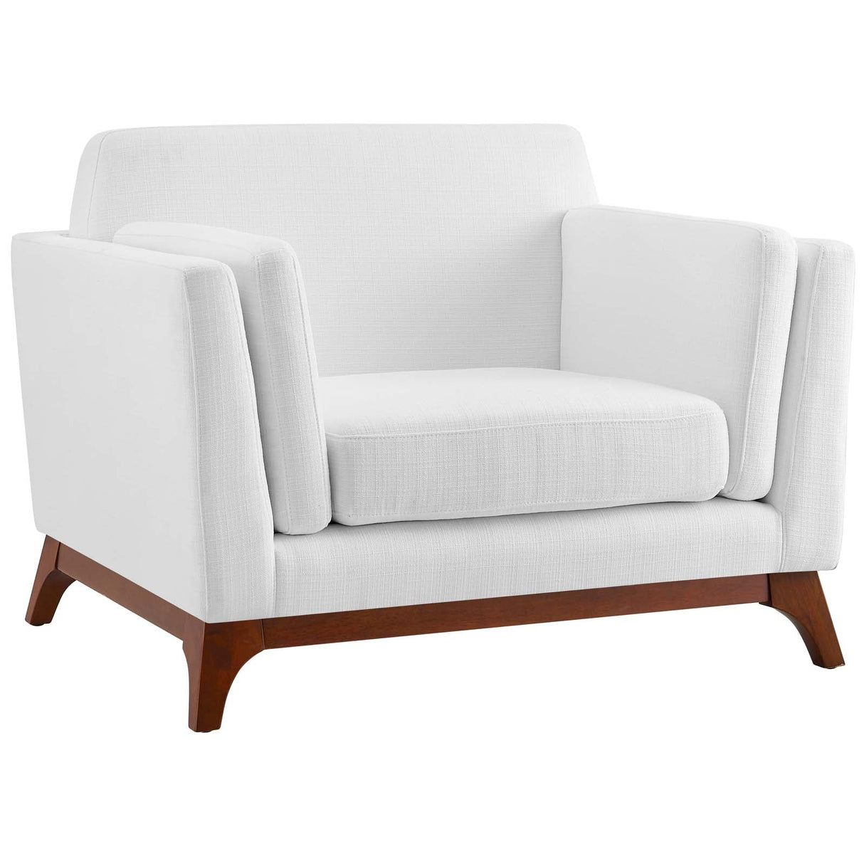 35 Inch Upholstered Fabric Armchair