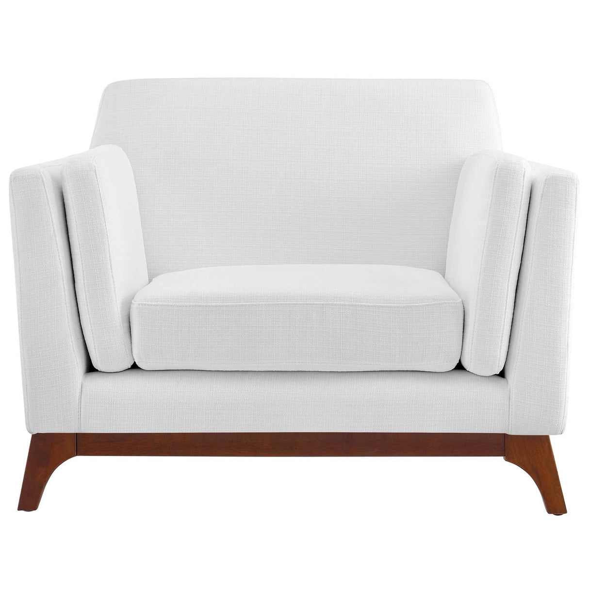 35 Inch Upholstered Fabric Armchair