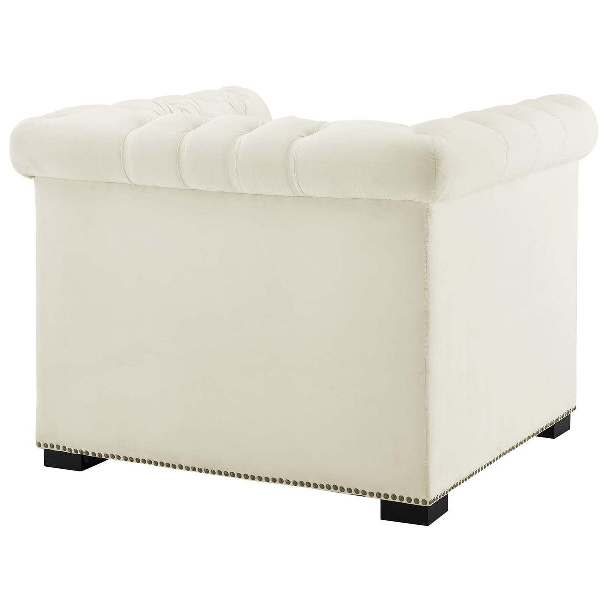 40 Inch Performance Velvet Button Tufted Chesterfield Armchair