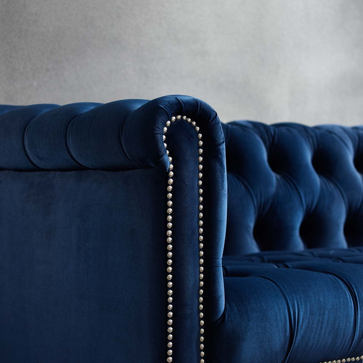 40 Inch Performance Velvet Button Tufted Chesterfield Armchair