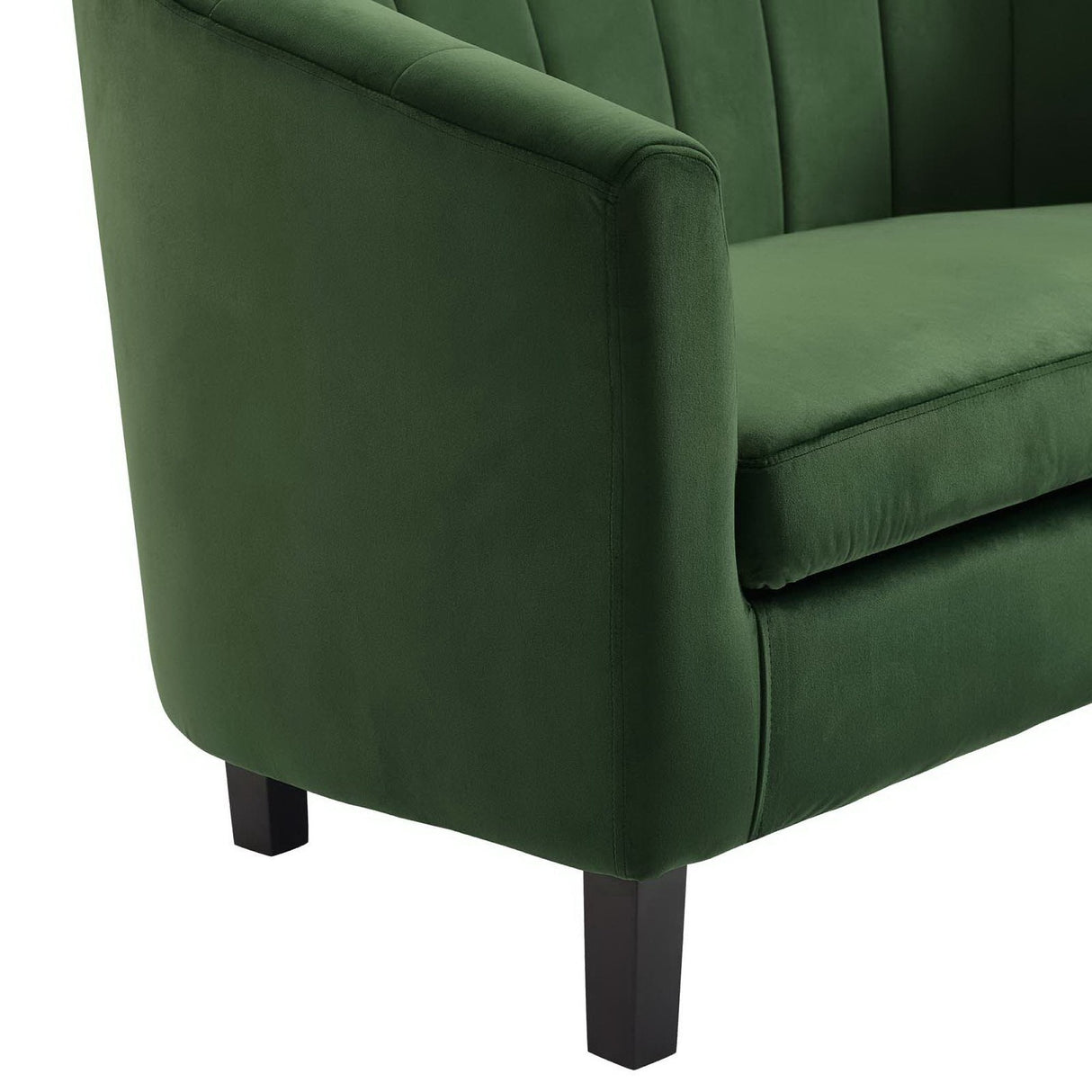 28 Inch Channel Tufted Performance Velvet Barrel Armchair