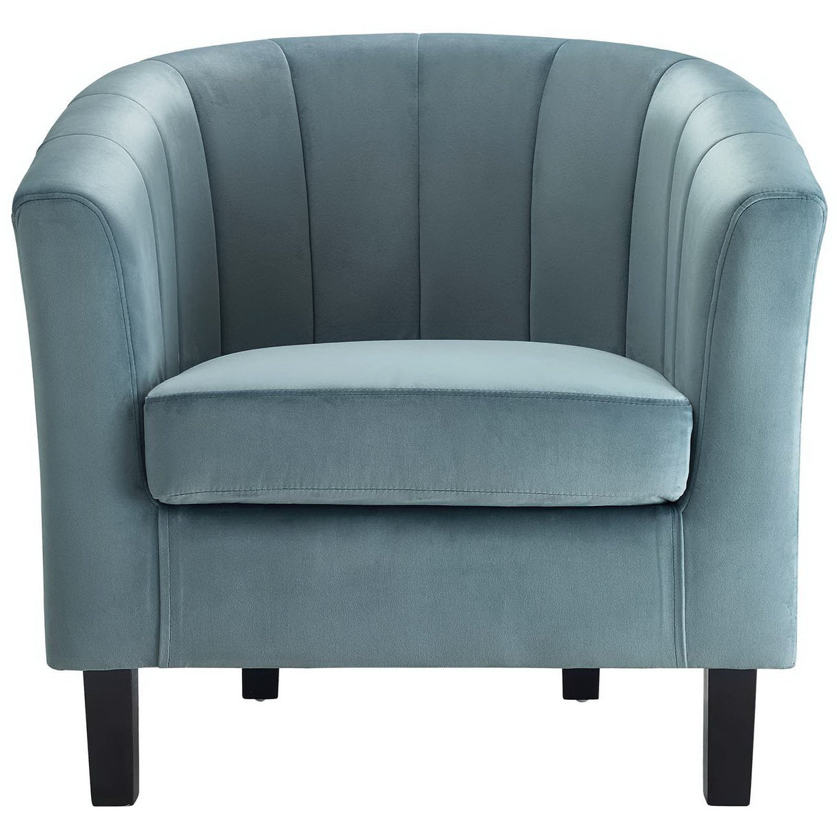 28 Inch Channel Tufted Performance Velvet Barrel Armchair