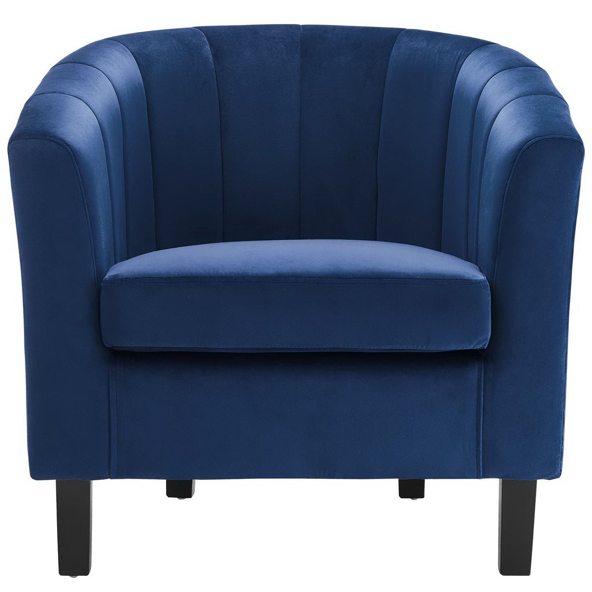 28 Inch Channel Tufted Performance Velvet Barrel Armchair