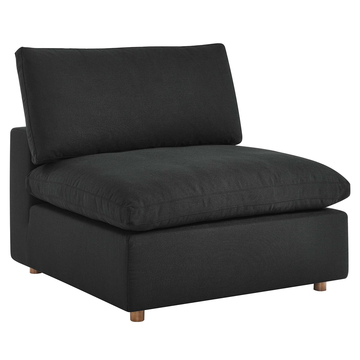 Down Filled Overstuffed Armless Chair – 39 Inch