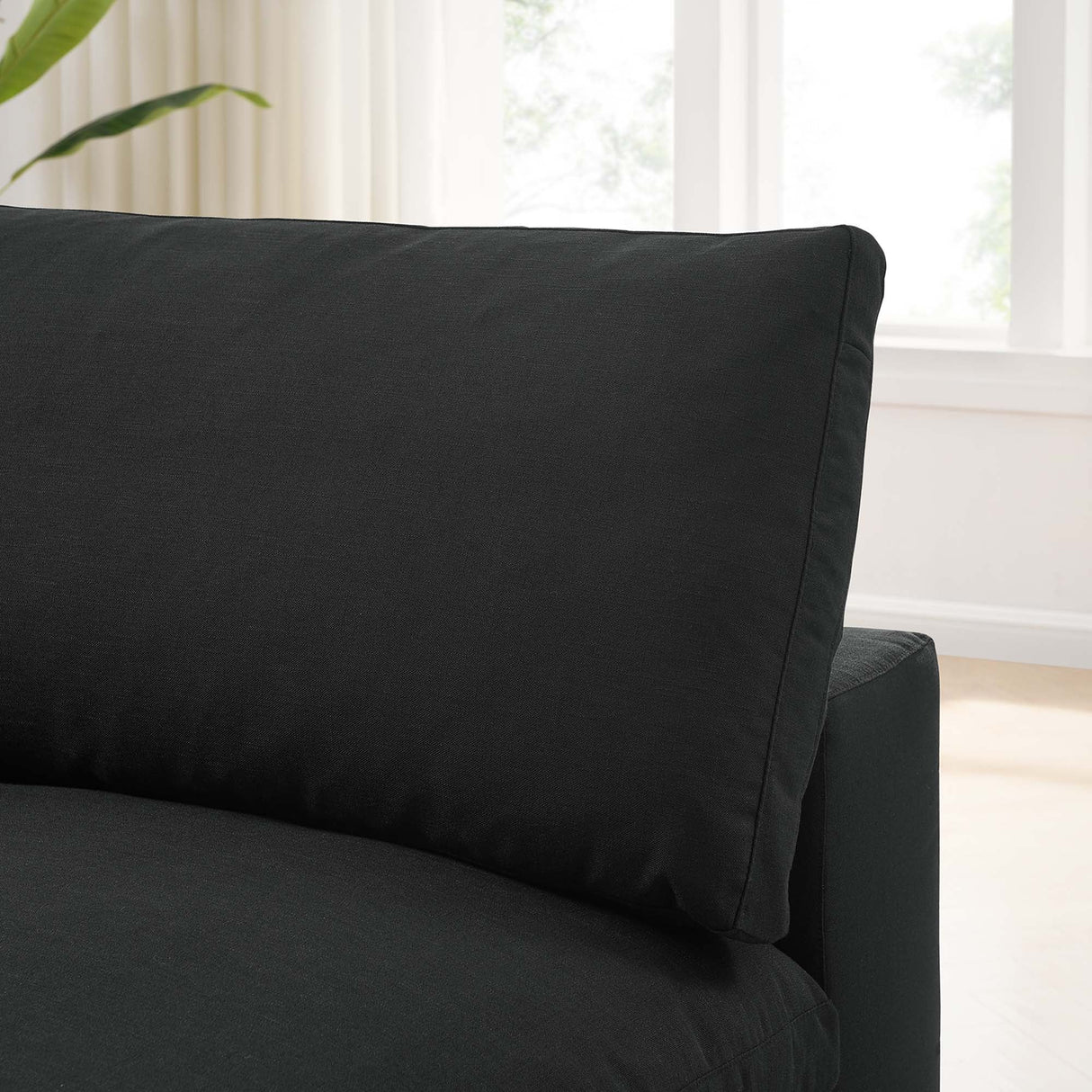 Down Filled Overstuffed Armless Chair – 39 Inch