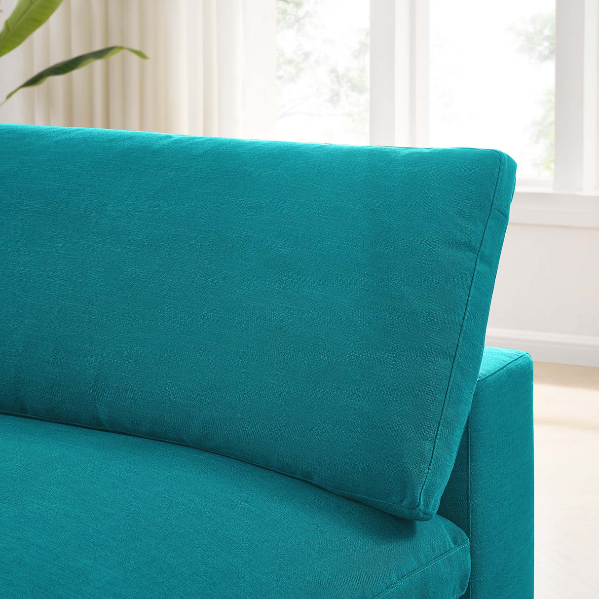 Down Filled Overstuffed Armless Chair – 39 Inch