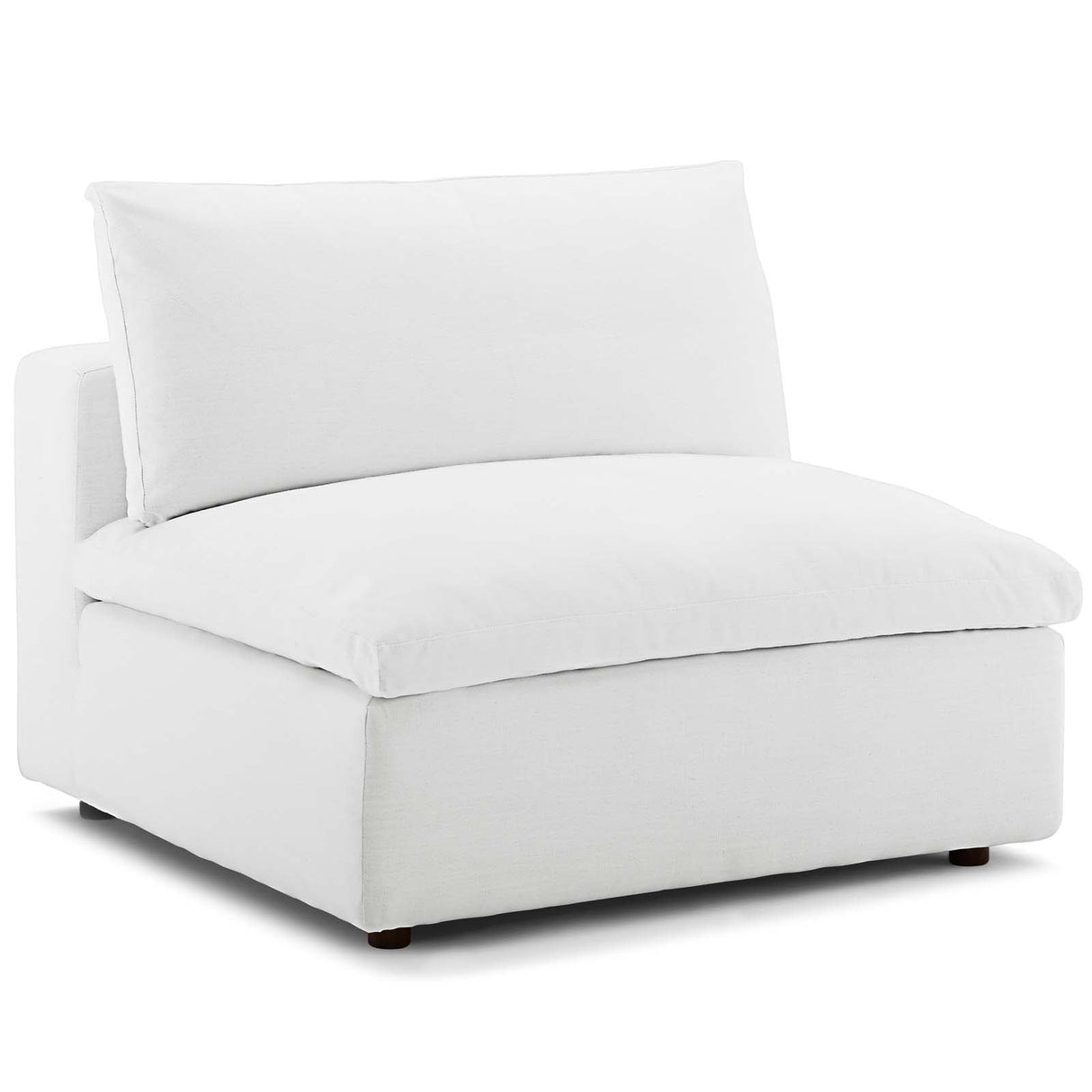 Down Filled Overstuffed Armless Chair – 39 Inch