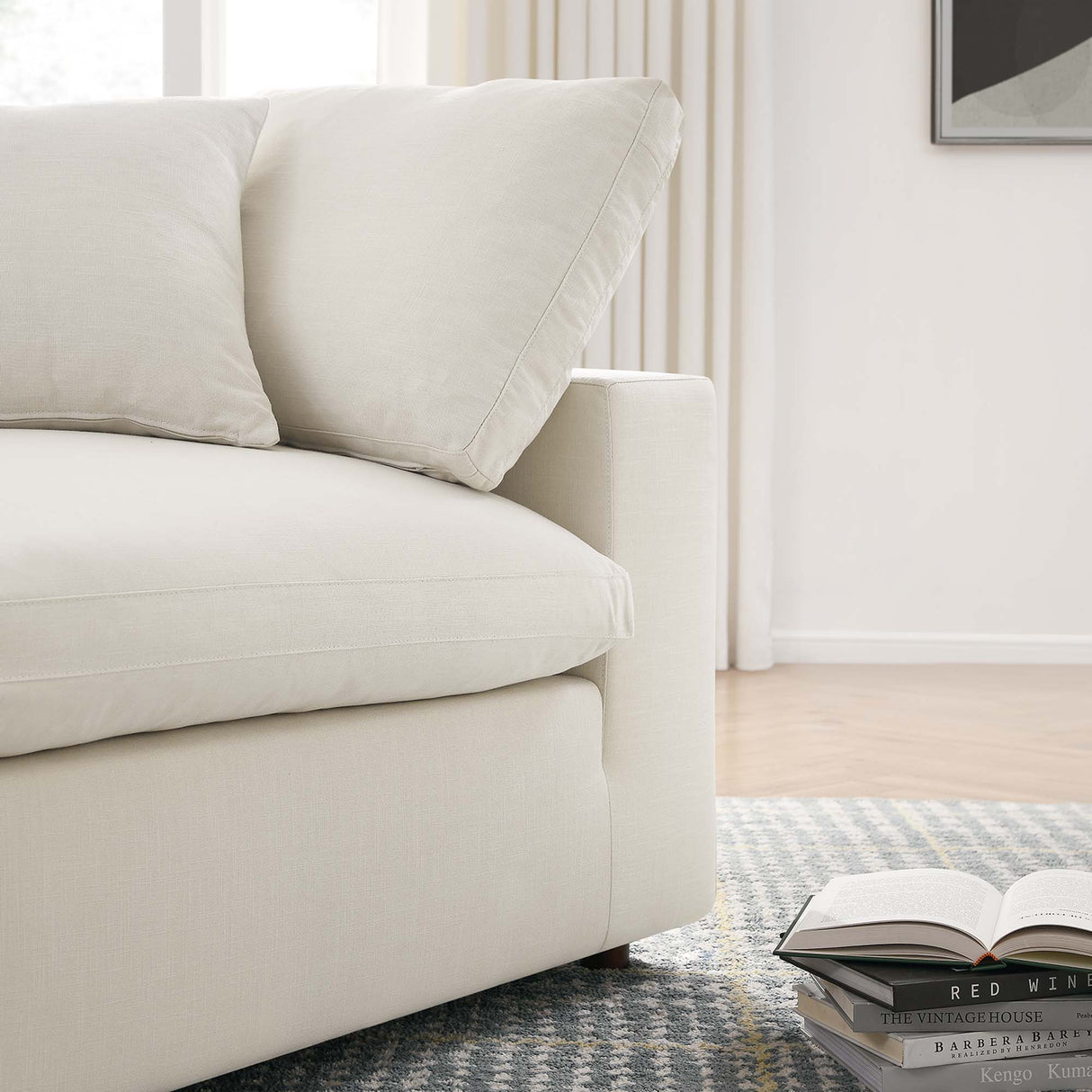 Down Filled Overstuffed Corner Chair – 40 Inch