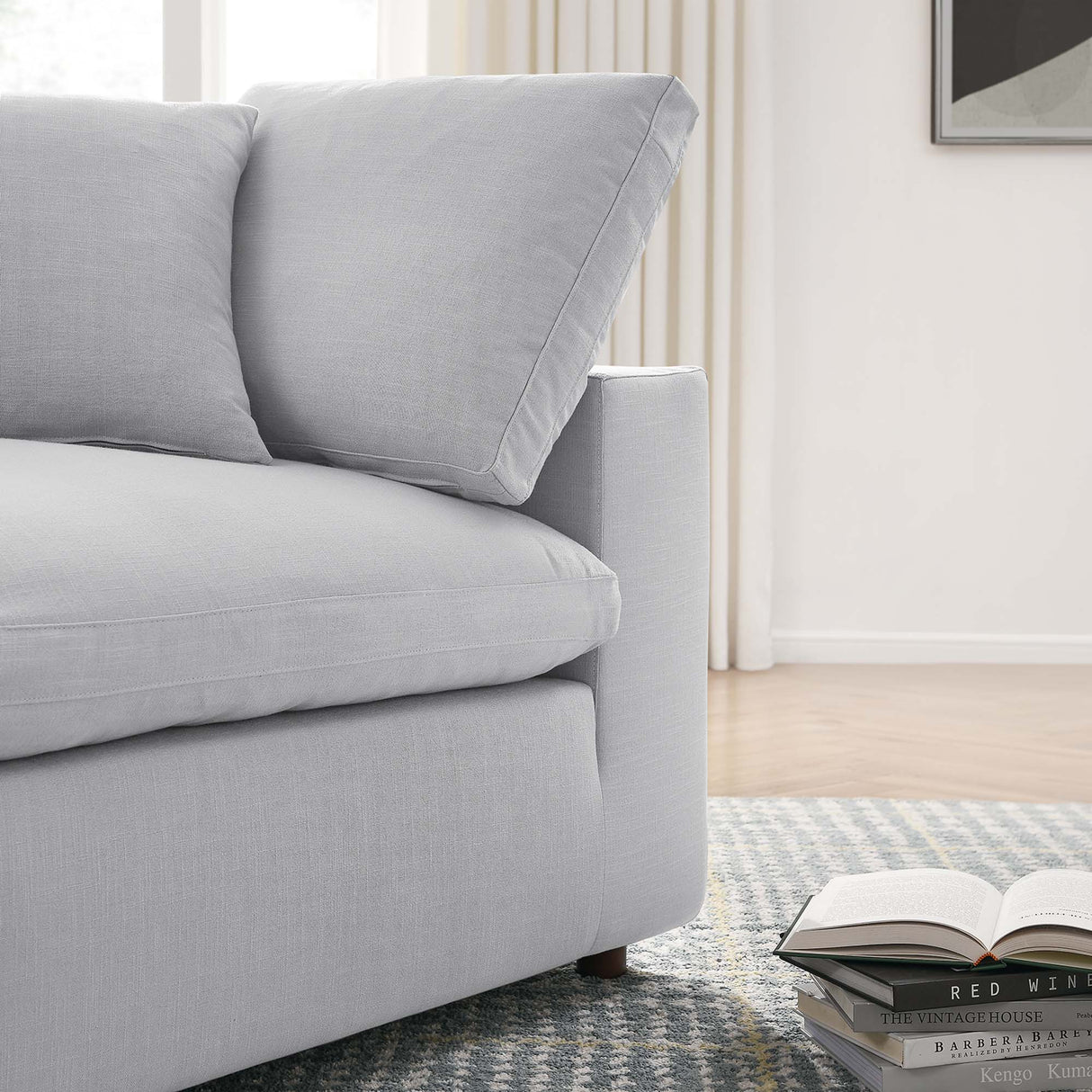 Down Filled Overstuffed Corner Chair – 40 Inch