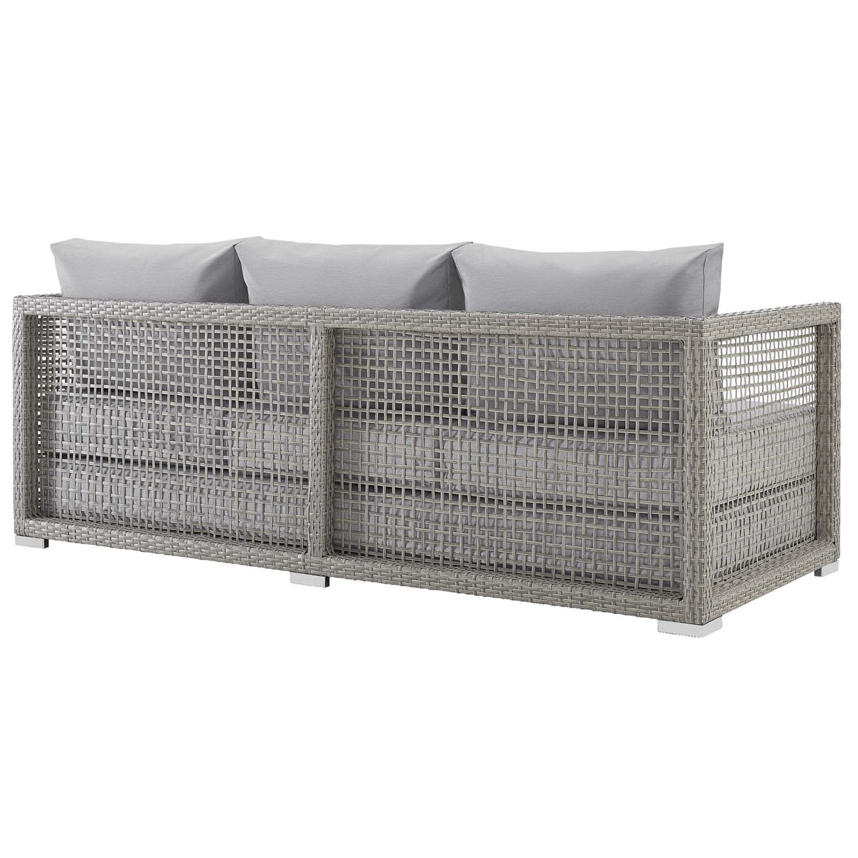 4-Piece Wicker Rattan Outdoor Patio Set for Garden, Deck and Balcony Seating