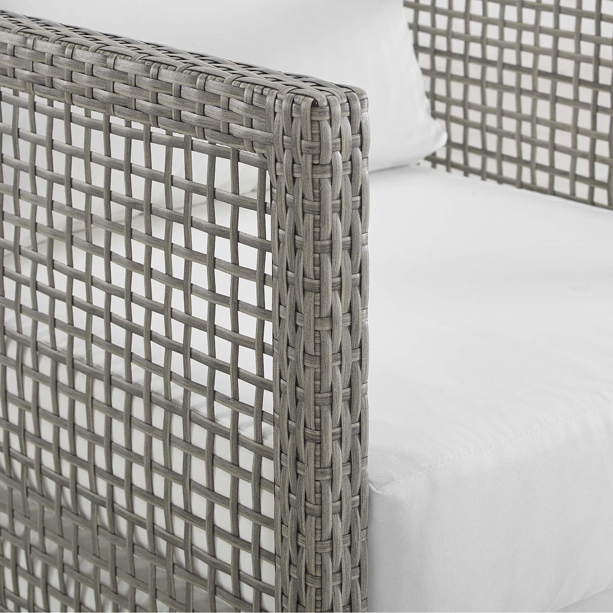 4-Piece Wicker Rattan Outdoor Patio Set for Garden, Deck and Balcony Seating