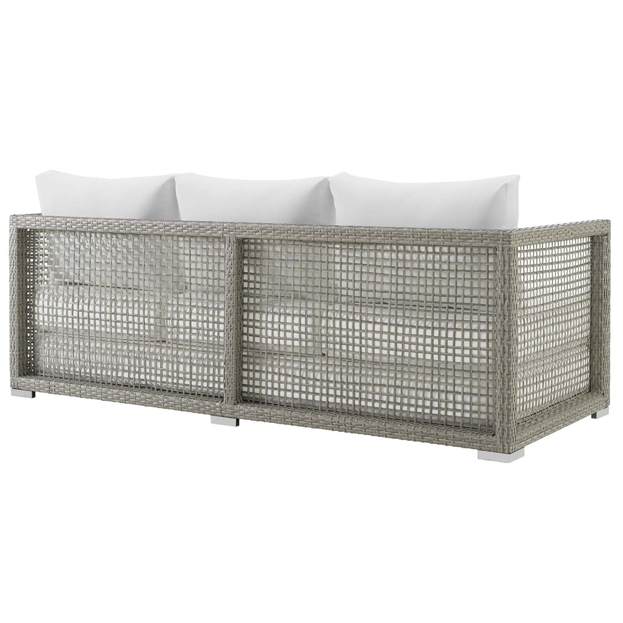 4-Piece Wicker Rattan Outdoor Patio Set for Garden, Deck and Balcony Seating