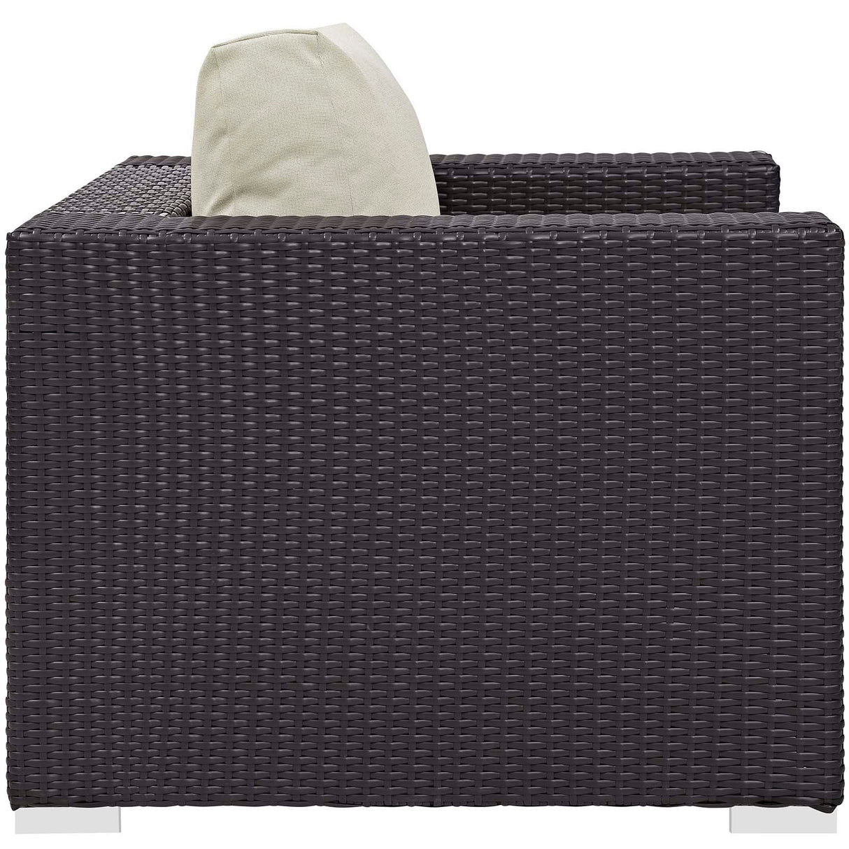 5-Piece Wicker Outdoor Patio Set with Fire Pit and Cushioned Seating Ensemble