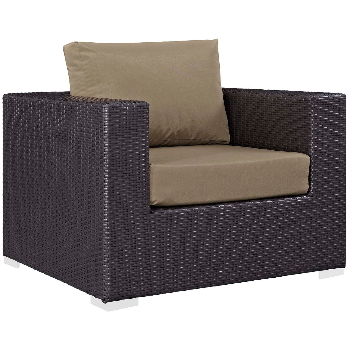 5-Piece Wicker Outdoor Patio Set with Fire Pit and Cushioned Seating Ensemble