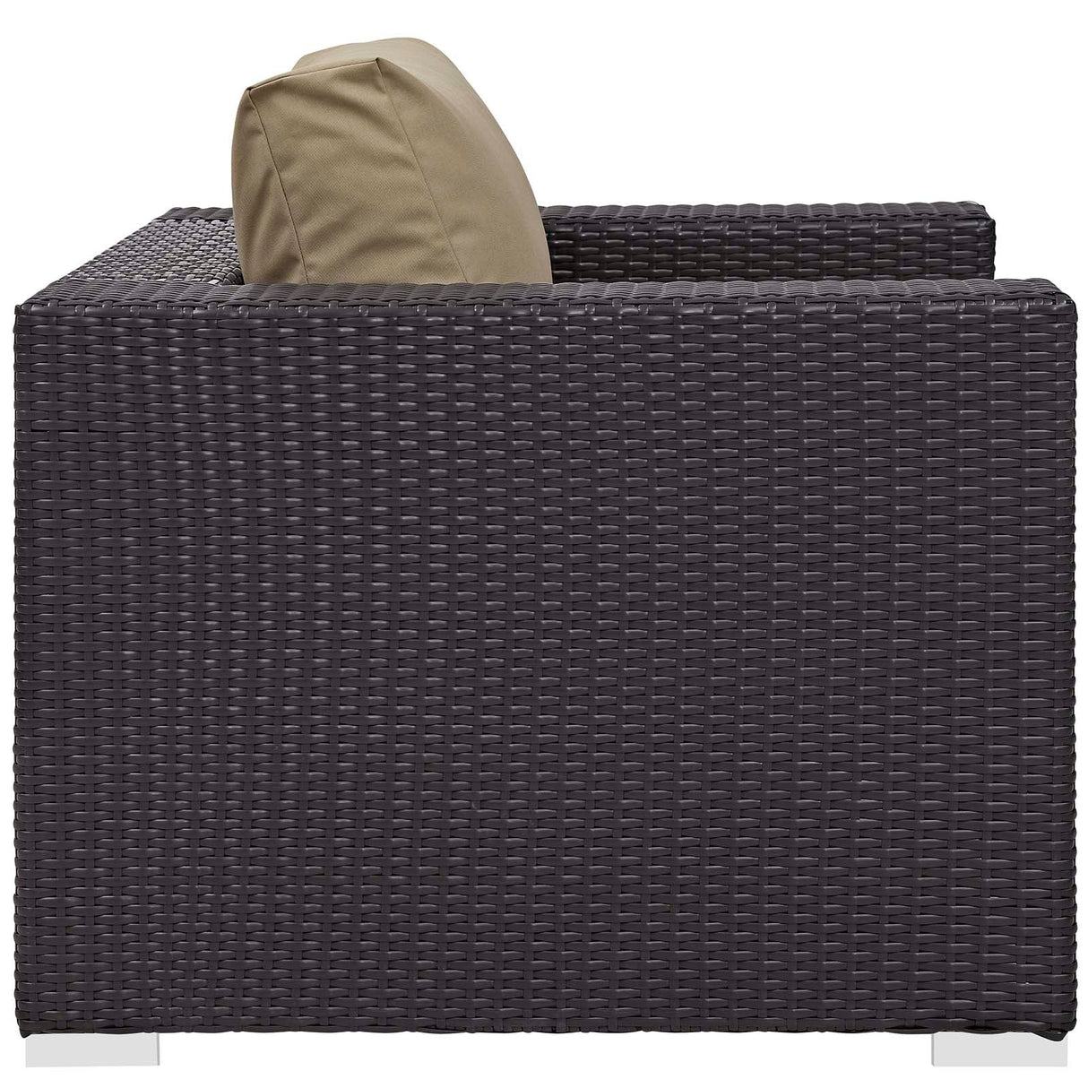 5-Piece Wicker Outdoor Patio Set with Fire Pit and Cushioned Seating Ensemble