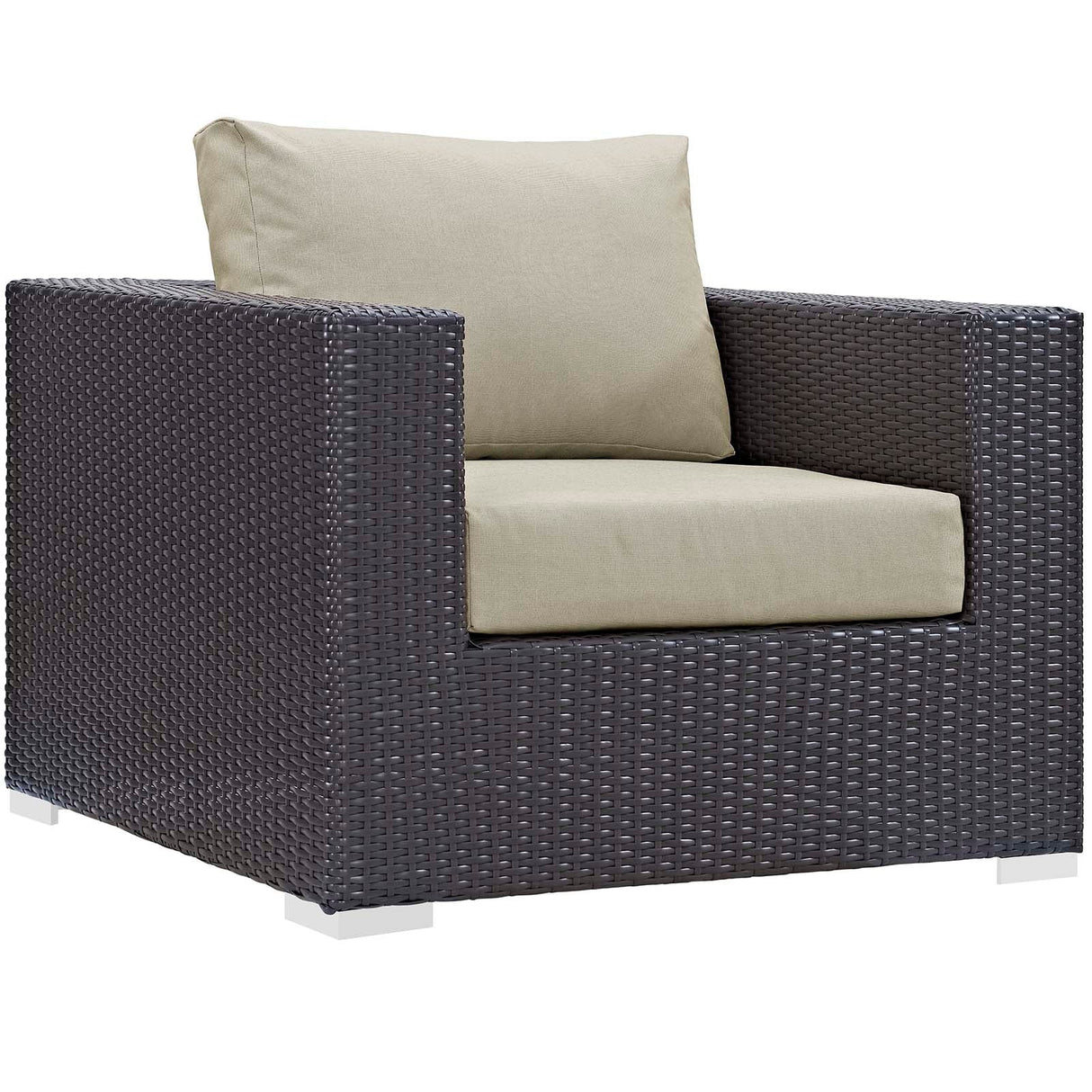 3-Piece Espresso Wicker Outdoor Patio Set with Fire Pit, All-Weather Wicker