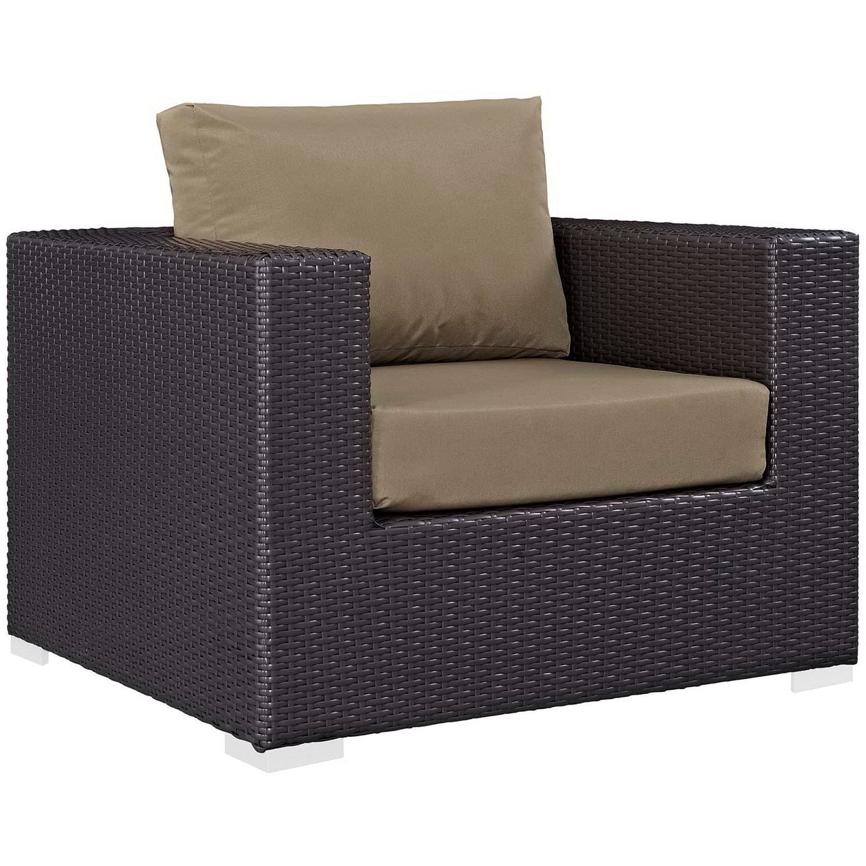 3-Piece Espresso Wicker Outdoor Patio Set with Fire Pit, All-Weather Wicker