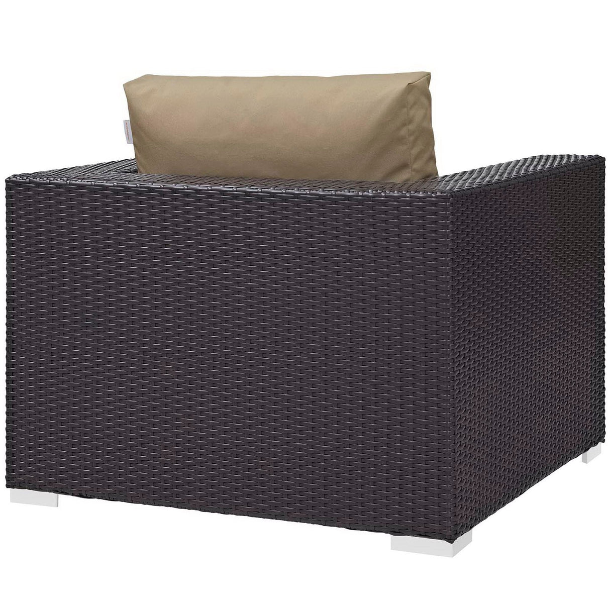 3-Piece Espresso Wicker Outdoor Patio Set with Fire Pit, All-Weather Wicker
