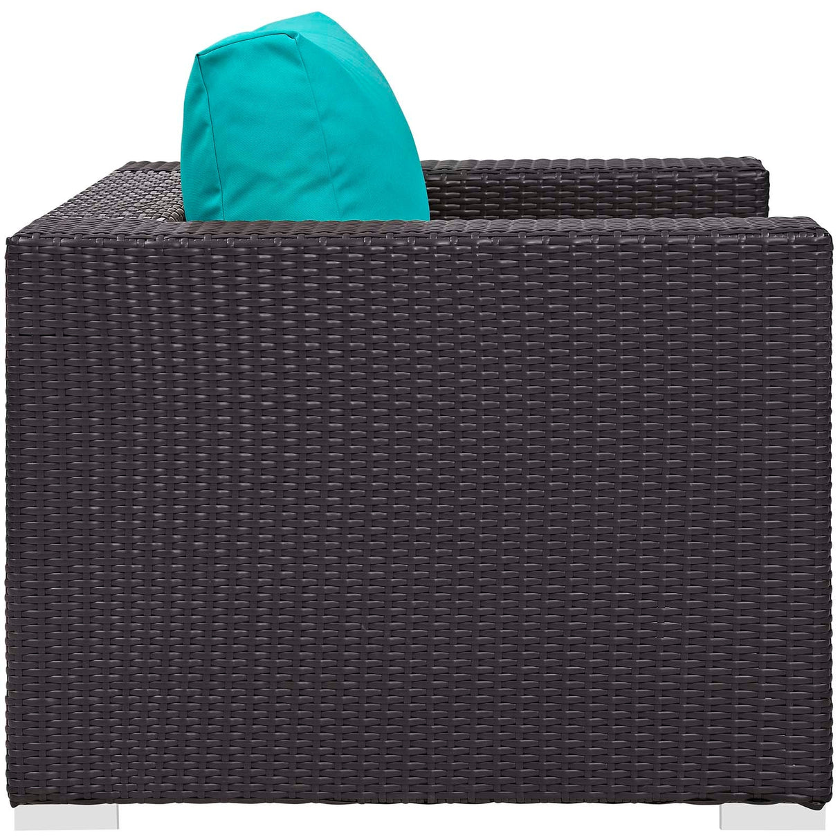 3-Piece Espresso Wicker Outdoor Patio Set with Fire Pit, All-Weather Wicker