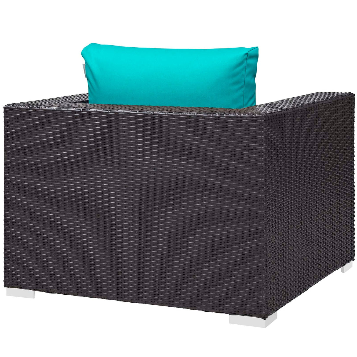 3-Piece Espresso Wicker Outdoor Patio Set with Fire Pit, All-Weather Wicker
