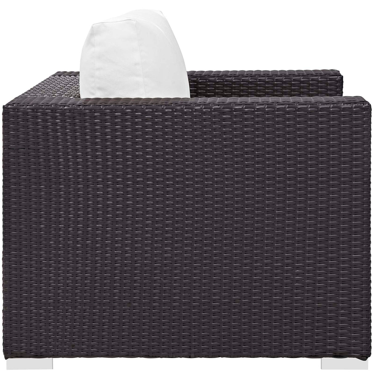 3-Piece Espresso Wicker Outdoor Patio Set with Fire Pit, All-Weather Wicker