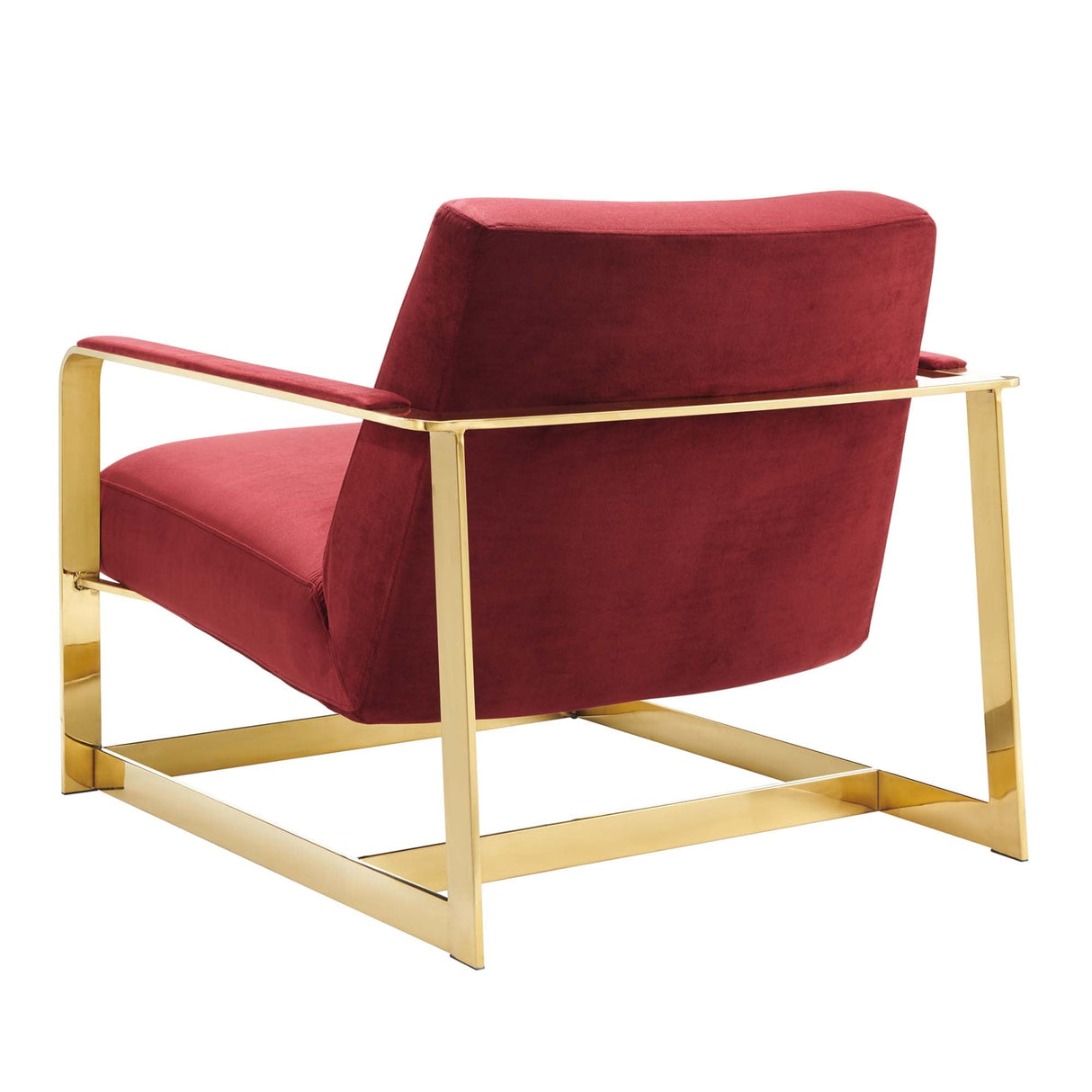 27 Inch Performance Velvet Accent Chair with Coated Steel Frame