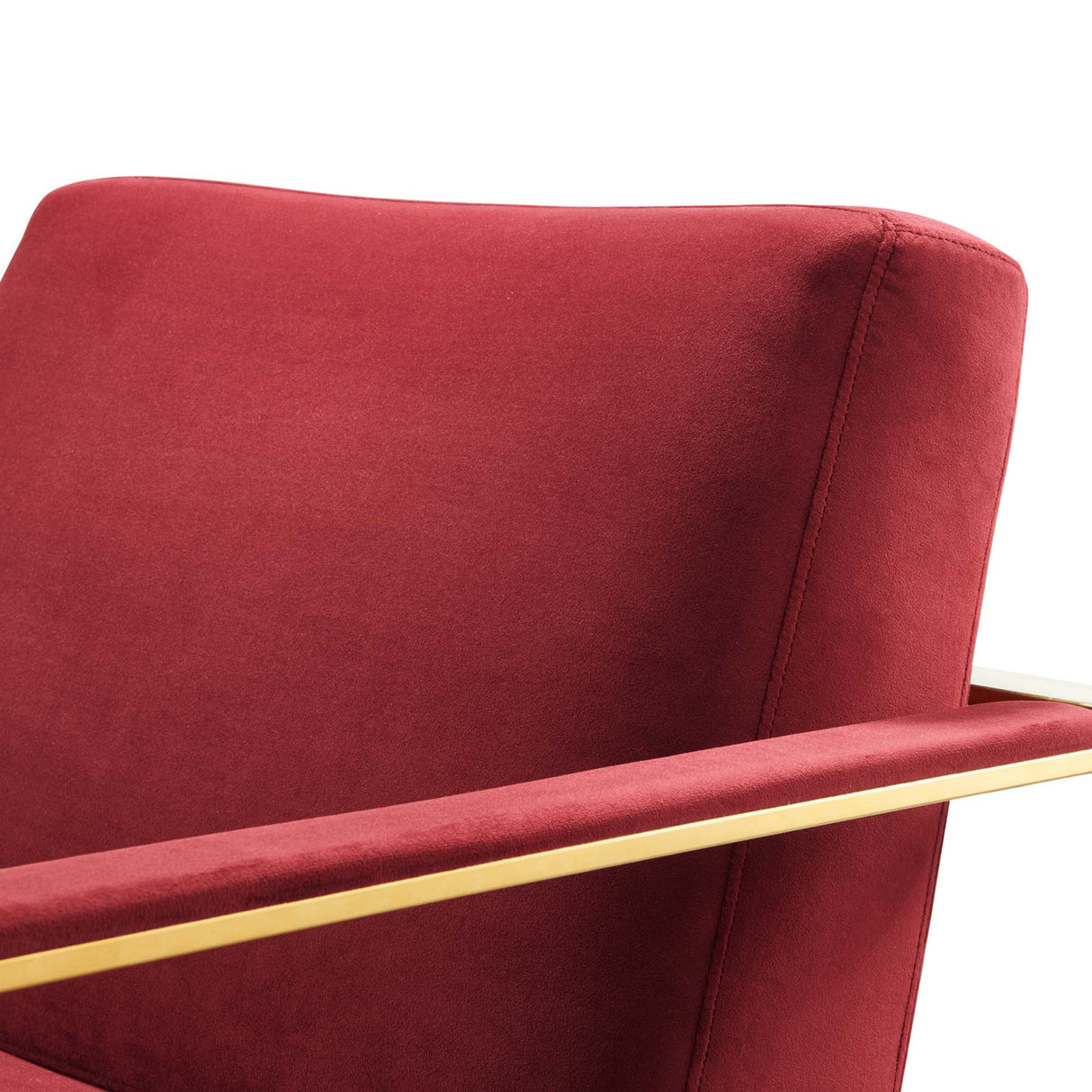 27 Inch Performance Velvet Accent Chair with Coated Steel Frame