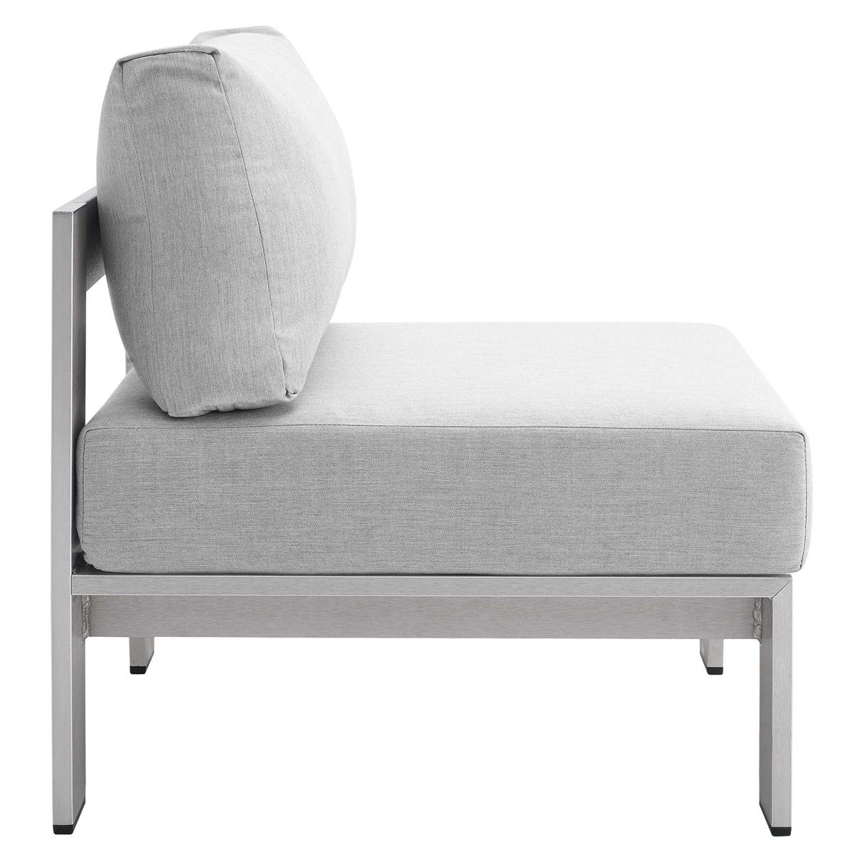 9-Piece Aluminum Outdoor Sectional Modular Sofa Set with Sunbrella Fabric