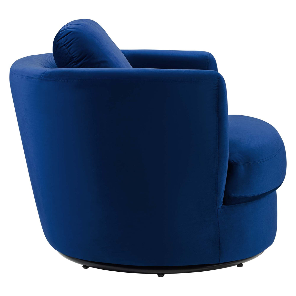 36 Inch Performance Velvet Swivel Barrel Armchair