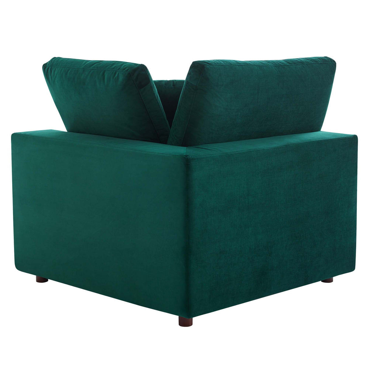 Down Filled Overstuffed Performance Velvet Corner Chair - 40 Inch