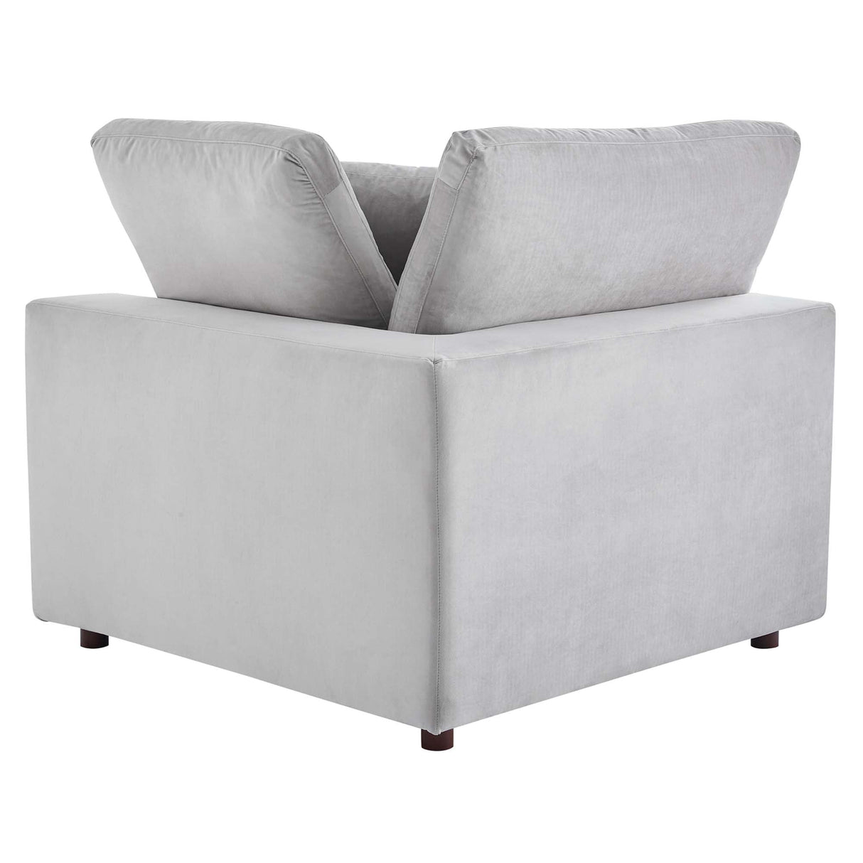 Down Filled Overstuffed Performance Velvet Corner Chair - 40 Inch