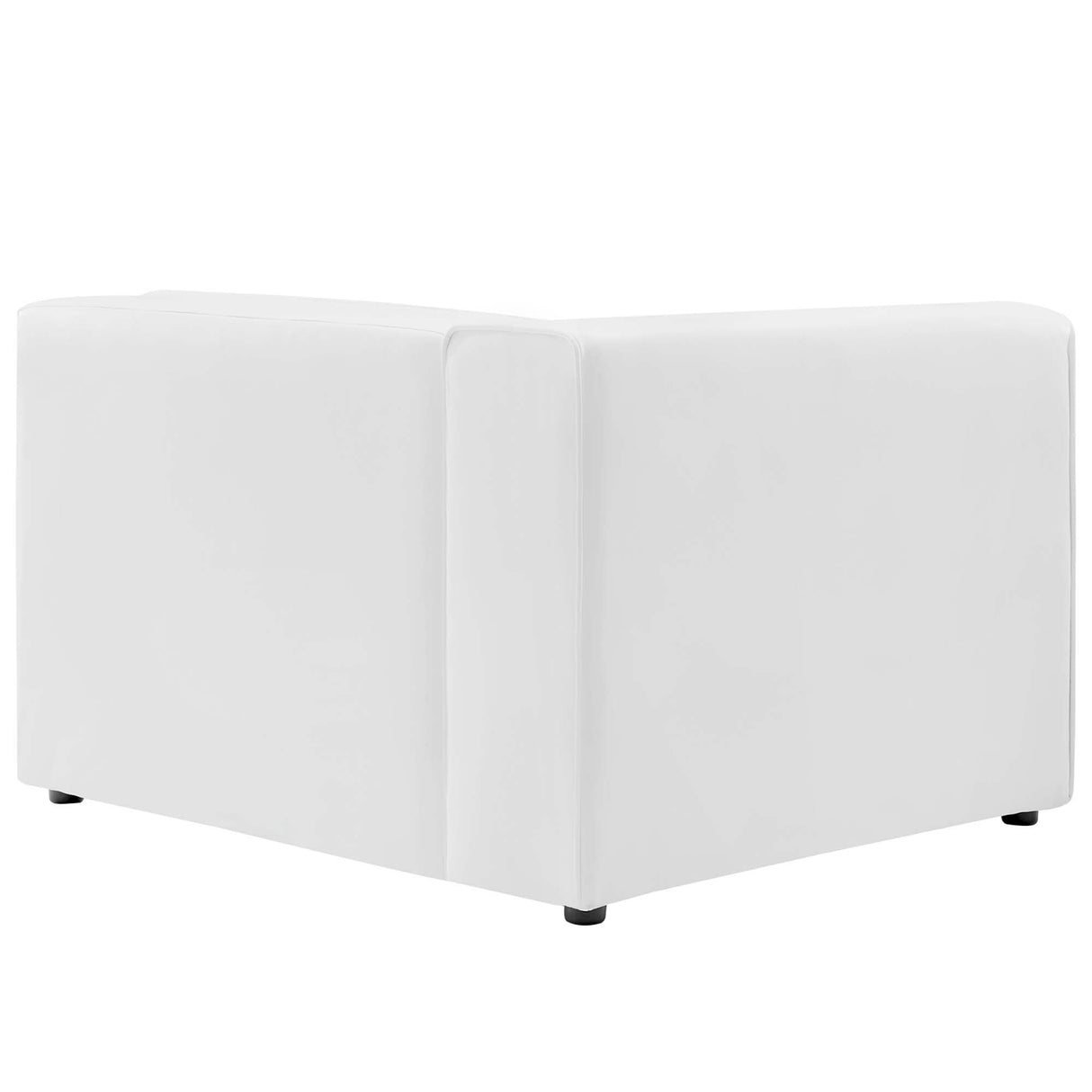 Vegan Leather Left-Arm Sectional Sofa Chair 44 Inch