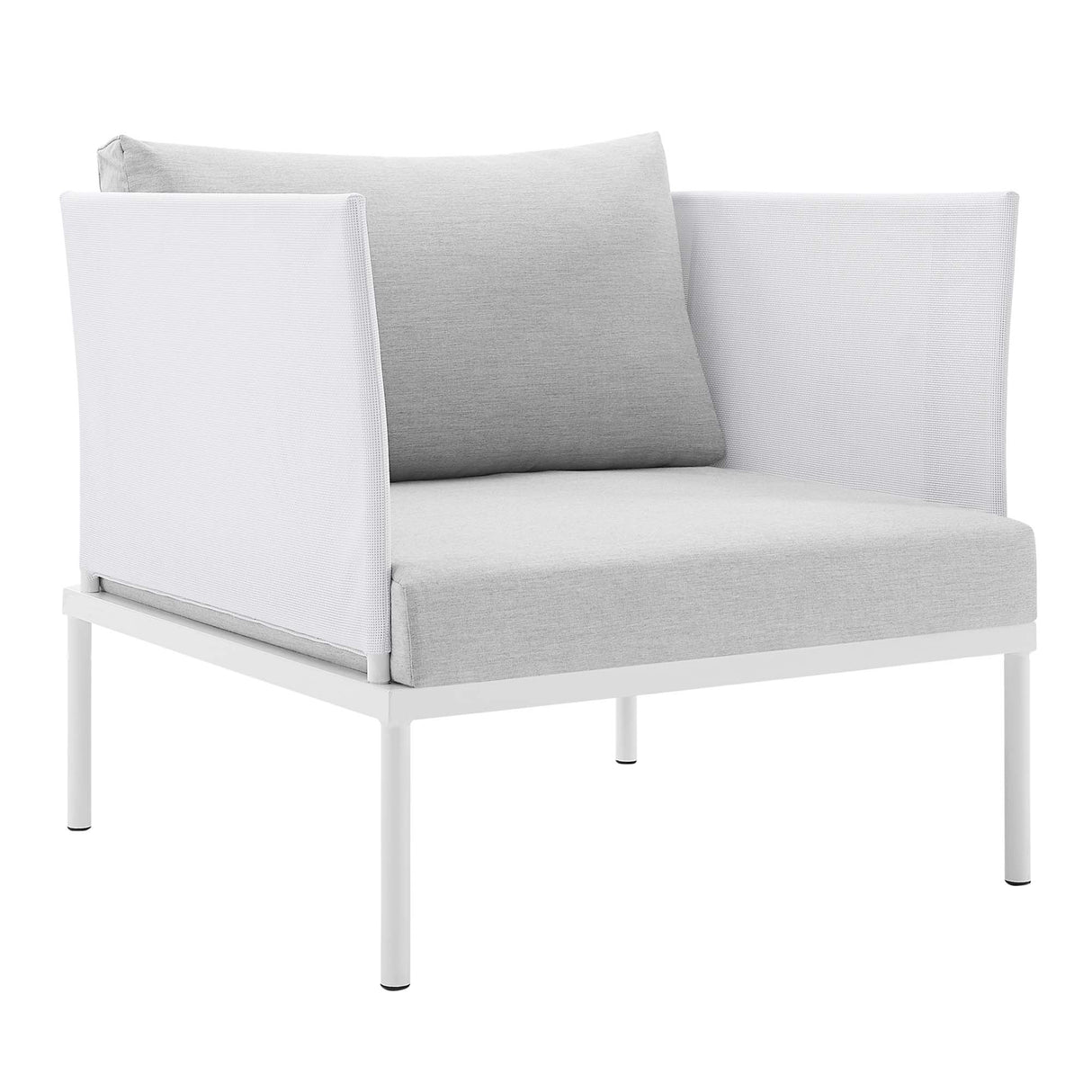 3-Piece Aluminum Outdoor Patio Seating Set with Sunbrella Cushions and Weatherproof Frame