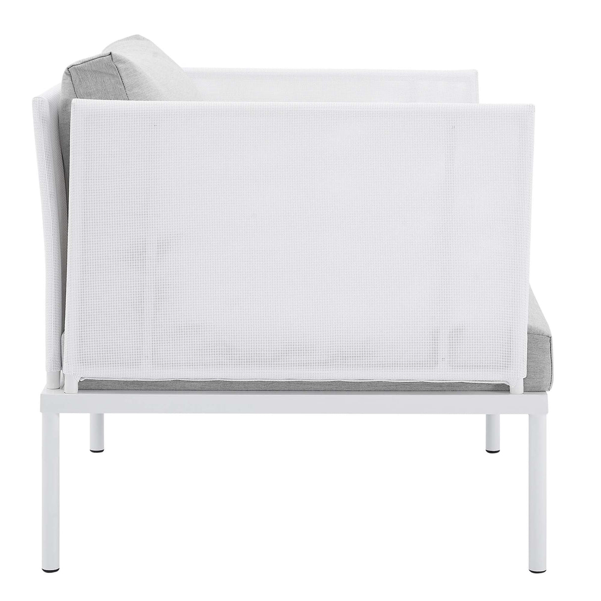 3-Piece Aluminum Outdoor Patio Seating Set with Sunbrella Cushions and Weatherproof Frame