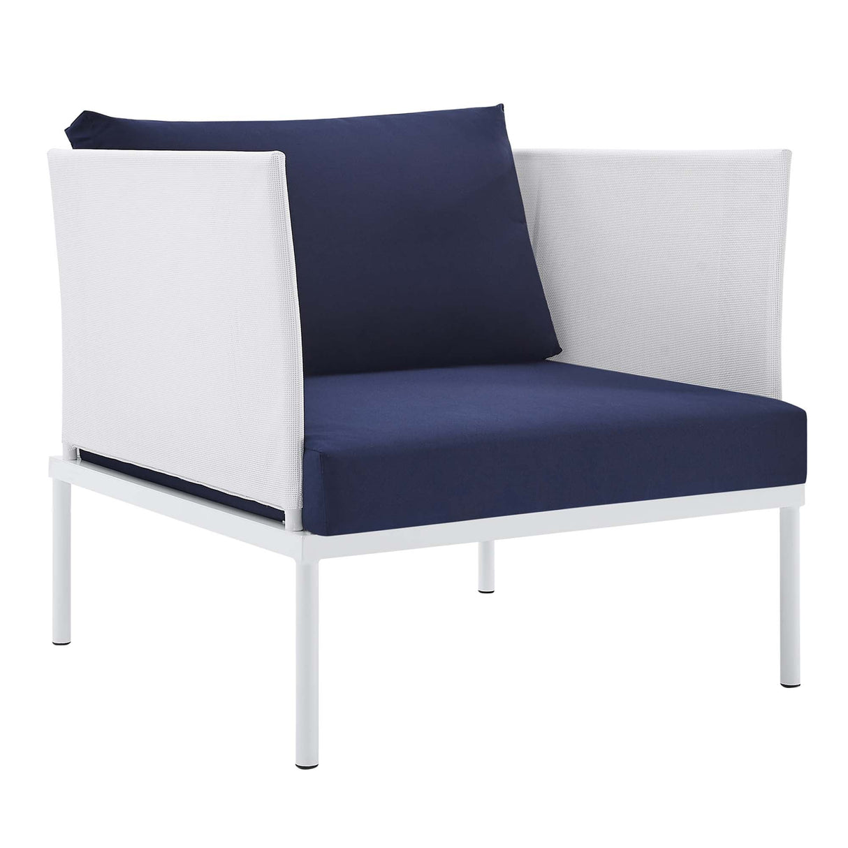 3-Piece Aluminum Outdoor Patio Seating Set with Sunbrella Cushions and Weatherproof Frame