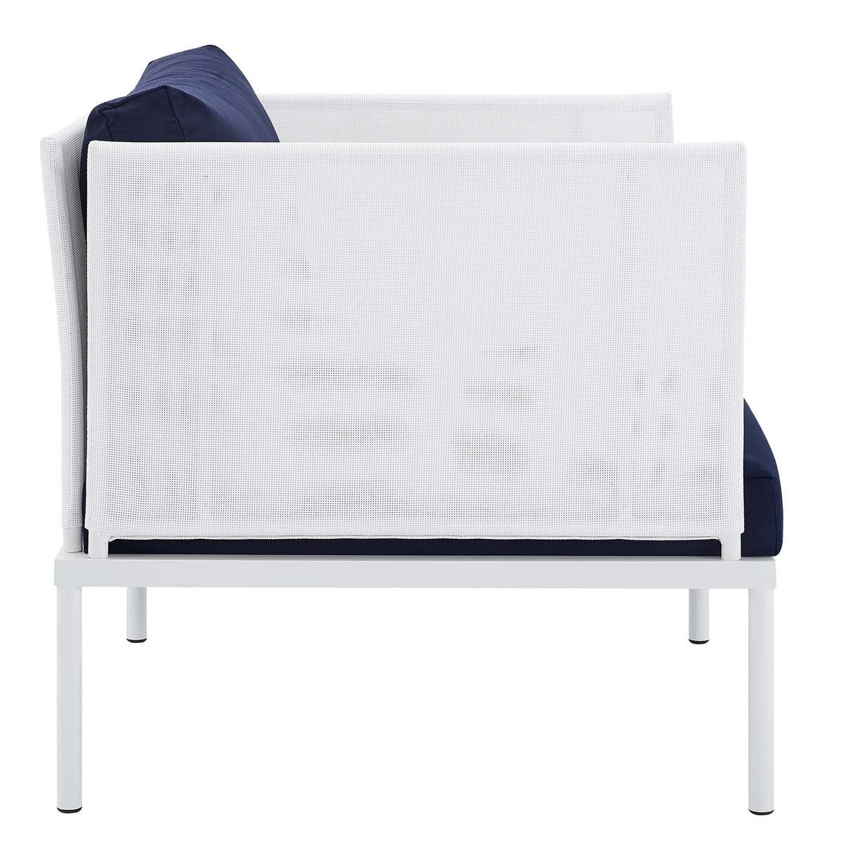 3-Piece Aluminum Outdoor Patio Seating Set with Sunbrella Cushions and Weatherproof Frame