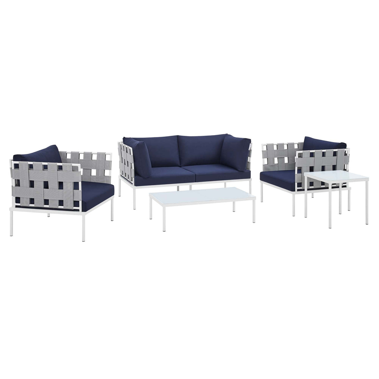 5-Piece Aluminum Patio Furniture Set with Sunbrella Cushions for Outdoor Living