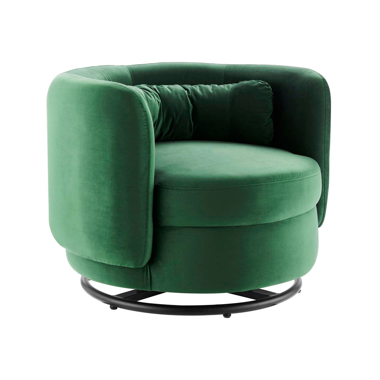 34 Inch Performance Velvet Swivel Chair