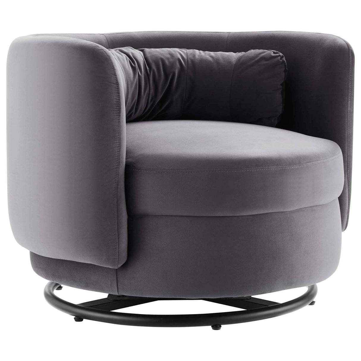 34 Inch Performance Velvet Swivel Chair