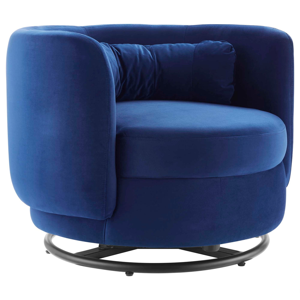 34 Inch Performance Velvet Swivel Chair