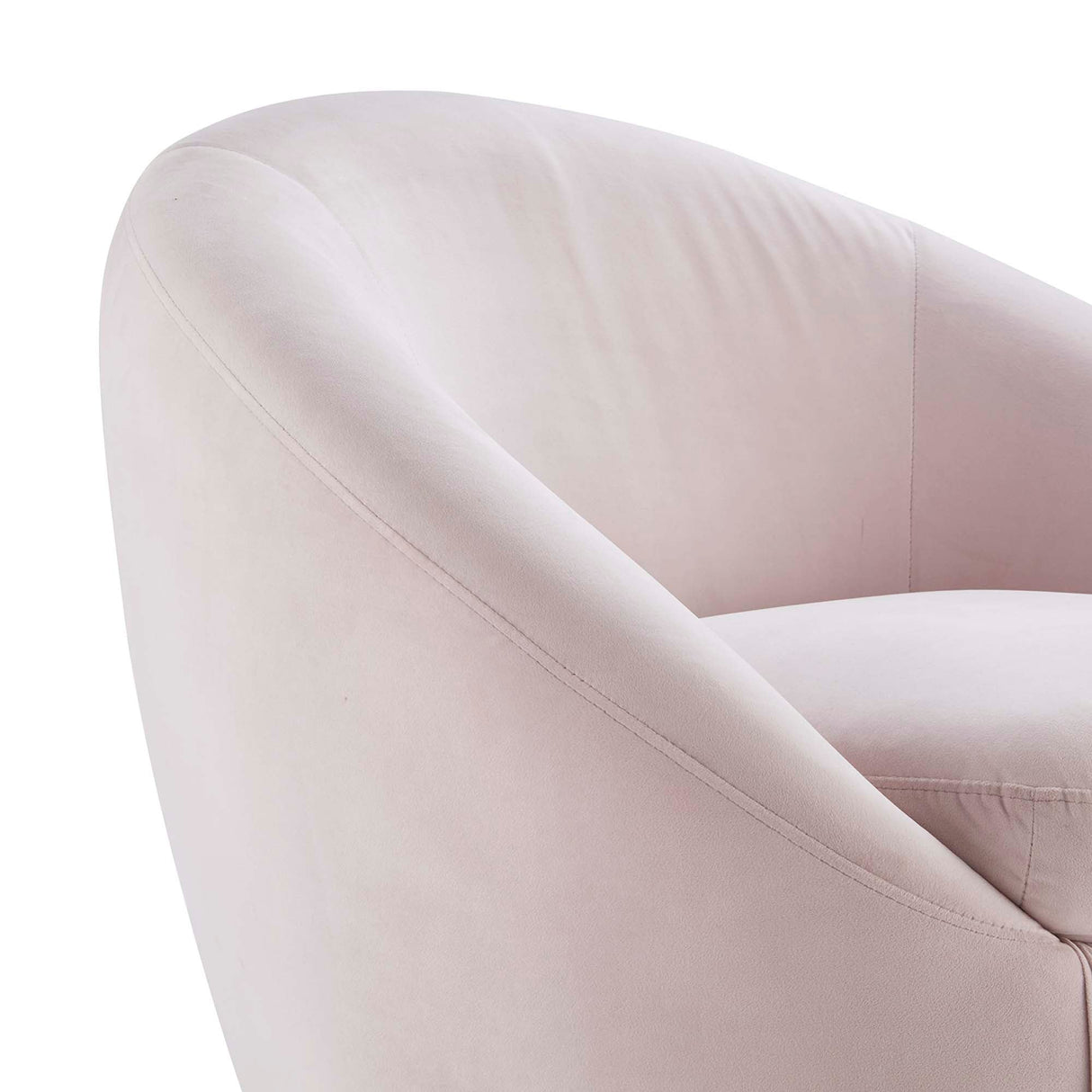 32 Inch Buttercup Performance Velvet Swivel Accent Chair with Gold Metal Base