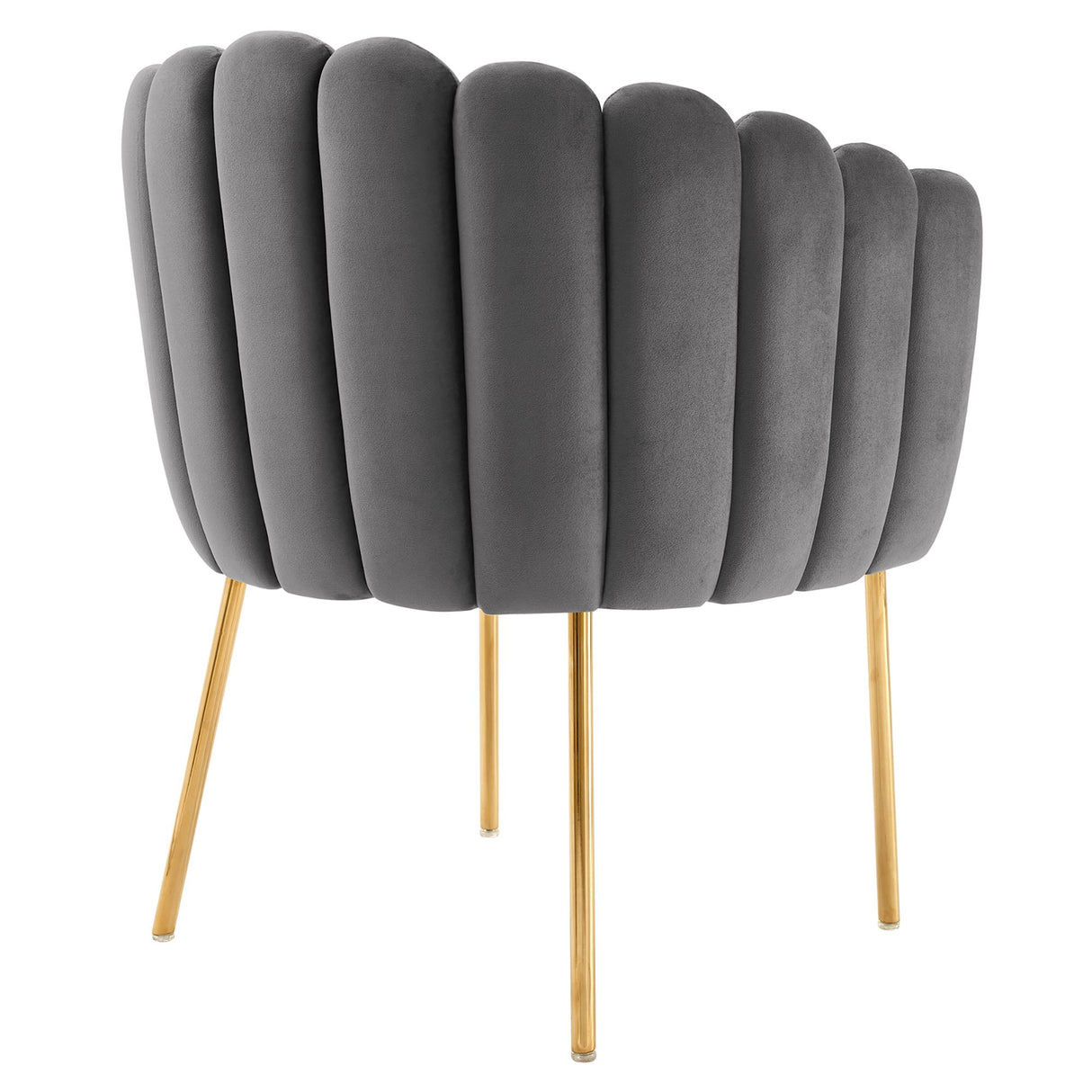23 Inch Channel Tufted Performance Velvet Armchair
