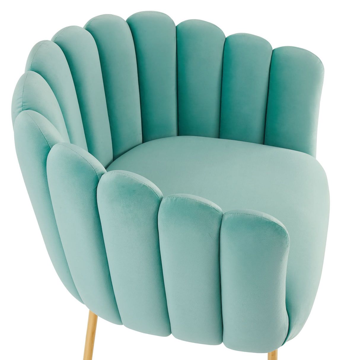 23 Inch Channel Tufted Performance Velvet Armchair